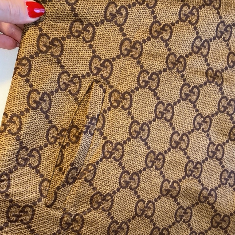 Authentic Gucci Monogram Pleated Jacket Nwot - image 8